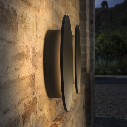 Ideal Lux - LED āra sienas gaismeklis PUNTO LED/12W/230V CRI 90 Ø 24 cm IP54 melns