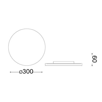 Ideal Lux - LED āra sienas gaismeklis PUNTO LED/16W/230V CRI 90 Ø 30 cm IP54 brūns