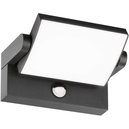 Ideal Lux - LED Āra sienas lampa ar sensoru SWIPE LED/21W/230V CRI 90 IP54 antracīta