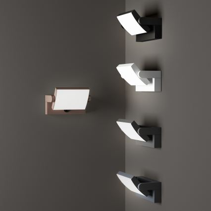 Ideal Lux - LED Āra sienas lampa ar sensoru SWIPE LED/21W/230V CRI 90 IP54 brūna