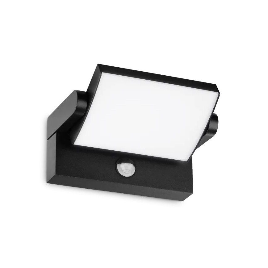Ideal Lux - LED Āra sienas lampa ar sensoru SWIPE LED/21W/230V CRI 90 IP54 melna