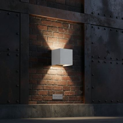 Ideal Lux - LED Āra sienas lampa ATOM LED/12W/230V CRI 90 IP54 balta