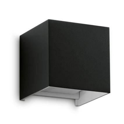 Ideal Lux - LED Āra sienas lampa ATOM LED/12W/230V CRI 90 IP54 melna