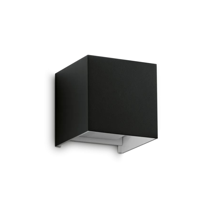 Ideal Lux - LED Āra sienas lampa ATOM LED/12W/230V CRI 90 IP54 melna