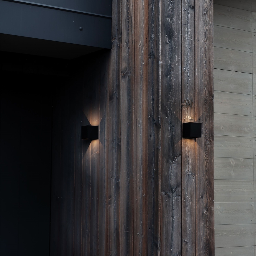 Ideal Lux - LED Āra sienas lampa ATOM LED/12W/230V CRI 90 IP54 melna