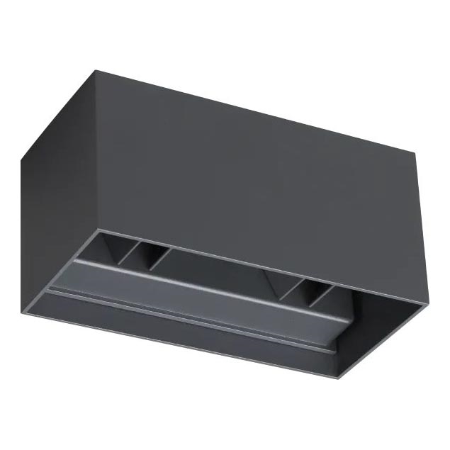 Ideal Lux - LED Āra sienas lampa ATOM LED/25W/230V CRI 90 IP54 antracīta