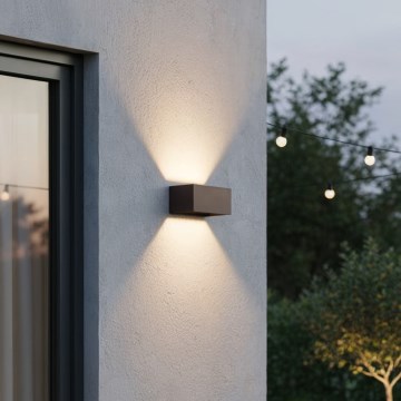 Ideal Lux - LED āra sienas lampa ATOM LED/25W/230V CRI 90 IP54 brūna