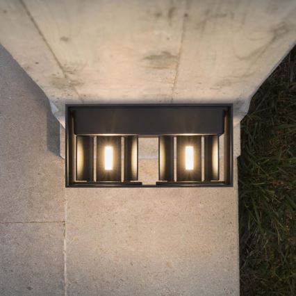 Ideal Lux - LED Āra sienas lampa ATOM LED/25W/230V CRI 90 IP54 antracīta