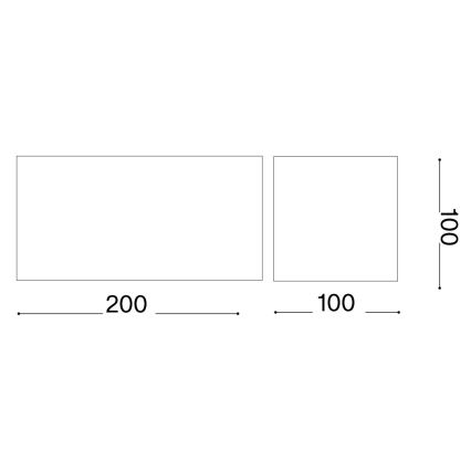 Ideal Lux - LED Āra sienas lampa ATOM LED/25W/230V CRI 90 IP54 balta