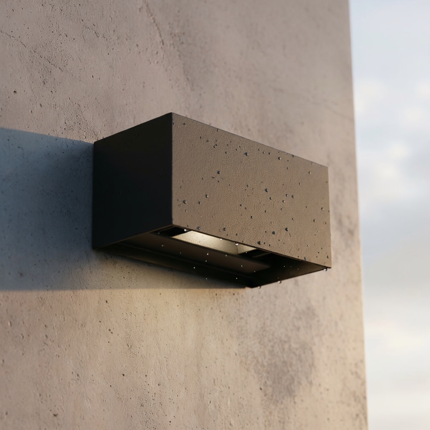 Ideal Lux - LED Āra sienas lampa ATOM LED/25W/230V CRI 90 IP54 melna