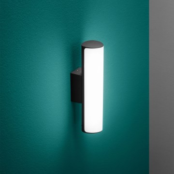 Ideal Lux - LED Āra sienas lampa ETERE LED/9,5W/230V 3000K CRI 90 IP44 melna