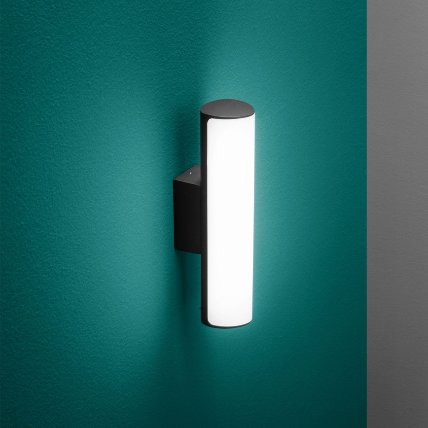 Ideal Lux - LED Āra sienas lampa ETERE LED/9,5W/230V 3000K CRI 90 IP44 melna