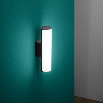 Ideal Lux - LED Āra sienas lampa ETERE LED/9,5W/230V 4000K CRI 90 IP44 melna