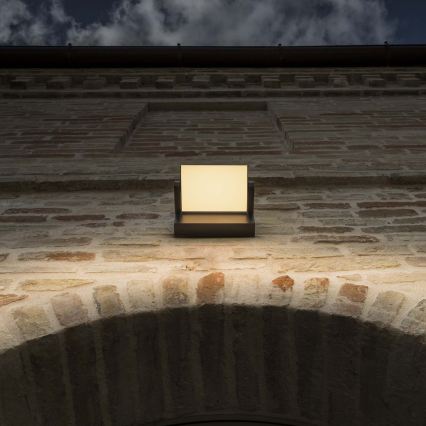 Ideal Lux - LED Āra sienas lampa SWIPE LED/21W/230V CRI 90 IP54 brūna