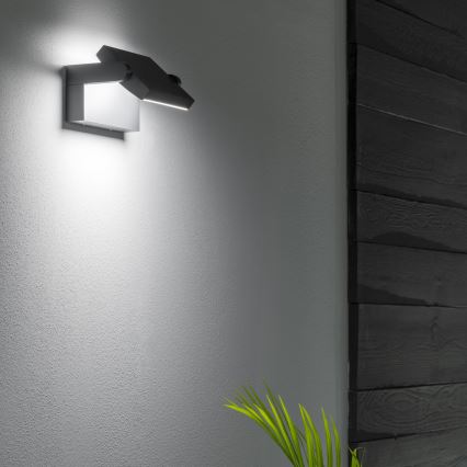 Ideal Lux - LED Āra sienas lampa SWIPE LED/21W/230V CRI 90 IP54 antracīta