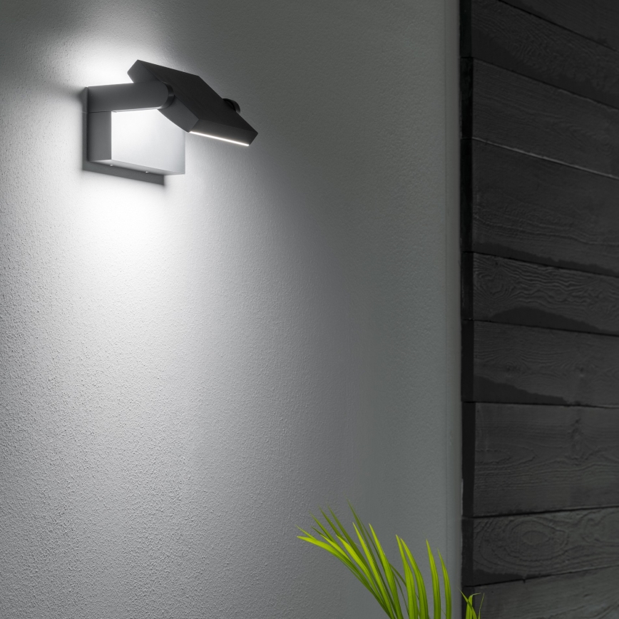 Ideal Lux - LED Āra sienas lampa SWIPE LED/21W/230V CRI 90 IP54 antracīta