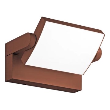 Ideal Lux - LED Āra sienas lampa SWIPE LED/21W/230V CRI 90 IP54 brūna