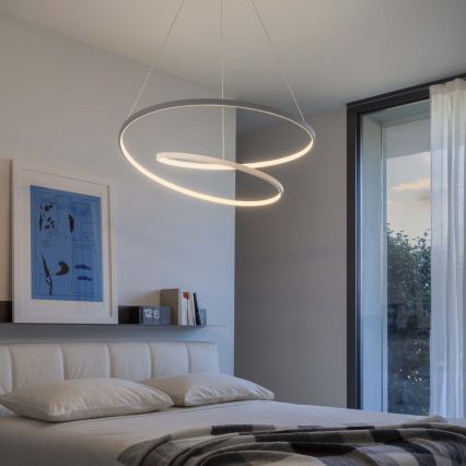 Ideal Lux - LED dimmējama lustra uz troses OZ LED/48W/230V pr. 60 cm CRI 90 balta