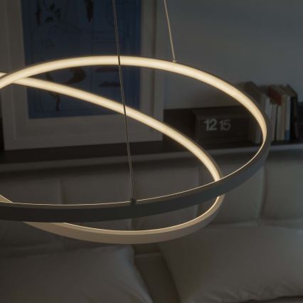 Ideal Lux - LED dimmējama lustra uz troses OZ LED/48W/230V pr. 60 cm CRI 90 balta