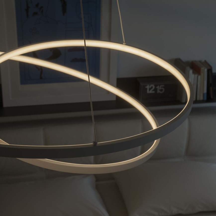 Ideal Lux - LED dimmējama lustra uz troses OZ LED/48W/230V pr. 60 cm CRI 90 balta