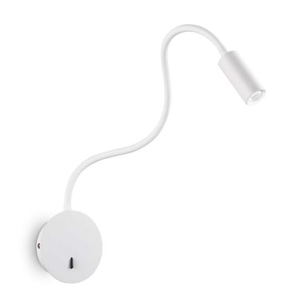 Ideal Lux - LED Elastīga maza lampa FOCUS LED/3,5W/230V CRI 90 balta