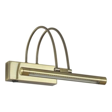 Ideal Lux - LED gaismeklis gleznām BOW LED/3,5W/230V CRI 90 26 cm misiņš