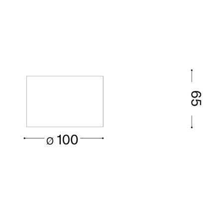 Ideal Lux - LED gaismeklis SPIKE 1xGX53/9W/230V Ø10 cm miedzains