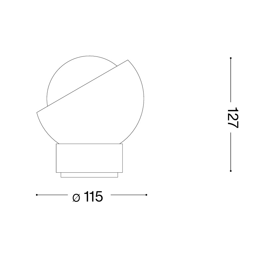 Ideal Lux - LED galda lampa BLOOM 1xG9/3W/230V melna