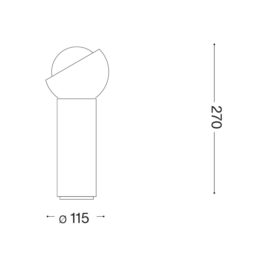 Ideal Lux - LED galda lampa BLOOM 1xG9/3W/230V zelta/dūmaina bēša