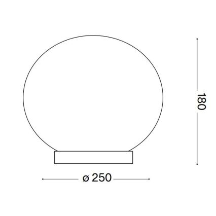 Ideal Lux - LED Galda lampa CANDY 1xG9/3W/230V d. 25 cm balta