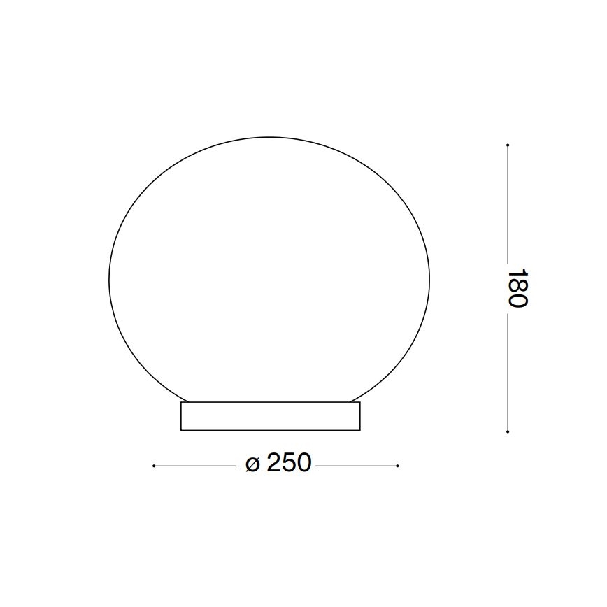 Ideal Lux - LED Galda lampa CANDY 1xG9/3W/230V d. 25 cm balta