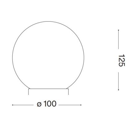 Ideal Lux - LED Galda lampa CARTA 1xG9/3W/230V d. 10 cm balta