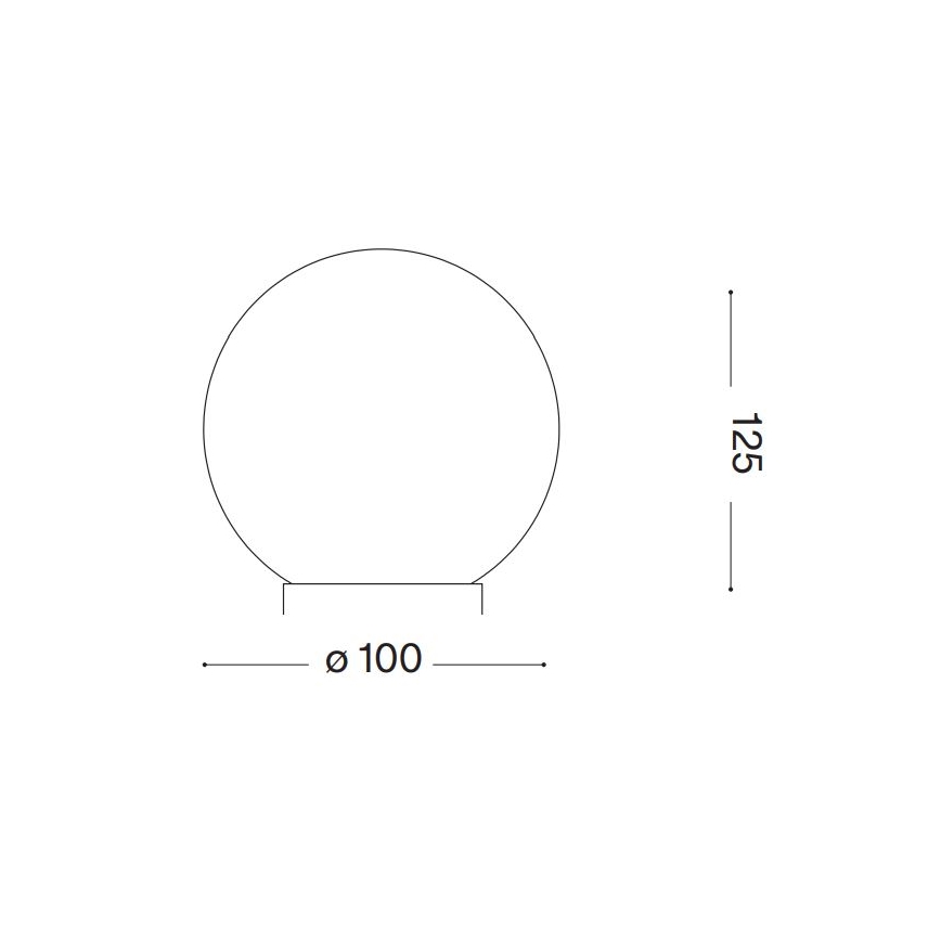 Ideal Lux - LED Galda lampa CARTA 1xG9/3W/230V d. 10 cm balta