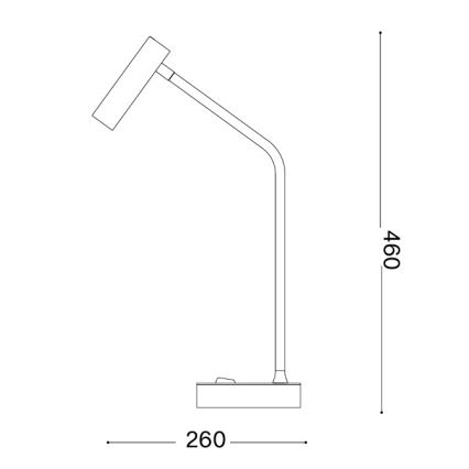 Ideal Lux - LED galda lampa EASY LED/3,5W/230V CRI 90 balta