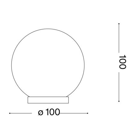 Ideal Lux - LED Galda lampa MAPA 1xG9/3W/230V d. 10 cm balta
