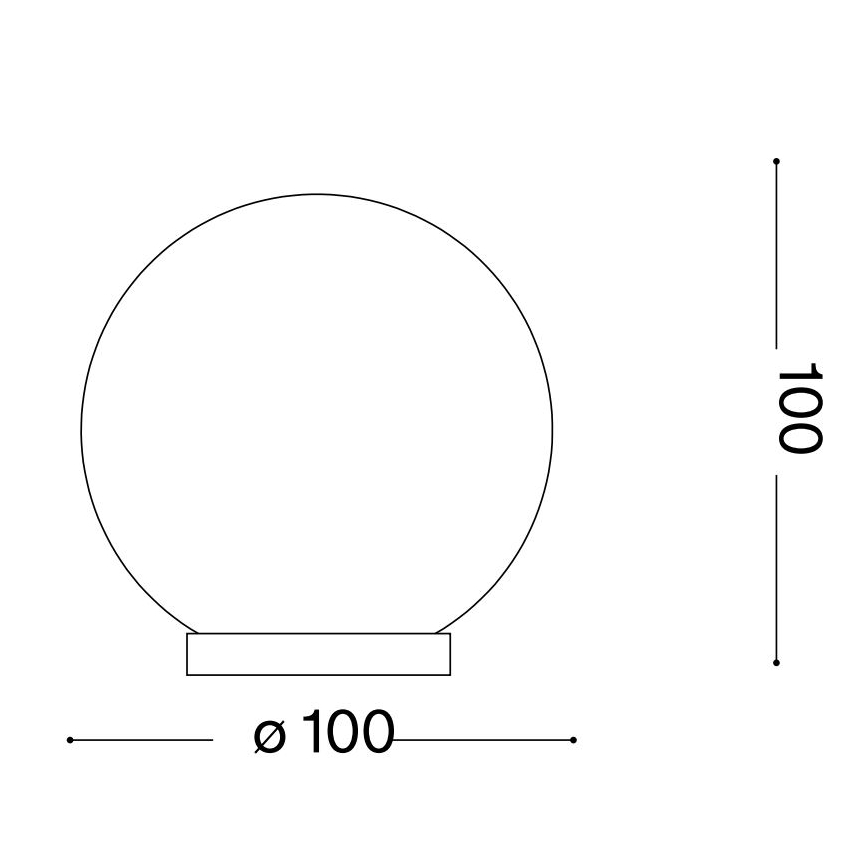 Ideal Lux - LED Galda lampa MAPA 1xG9/3W/230V d. 10 cm balta