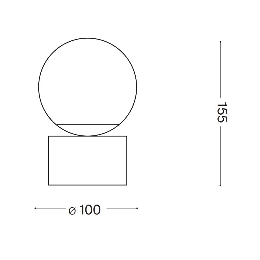 Ideal Lux - LED Galda lampa PERLAGE 1xG9/3W/230V zelta/balta