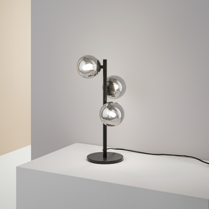 Ideal Lux - LED galda lampa PERLAGE 3xG9/3W/230V melna/dūmakaina