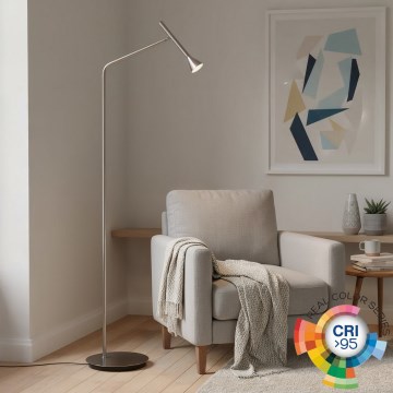 Ideal Lux - LED grīdas lampa DIESIS LED/4,5W/230V CRI 95 matēts hroms
