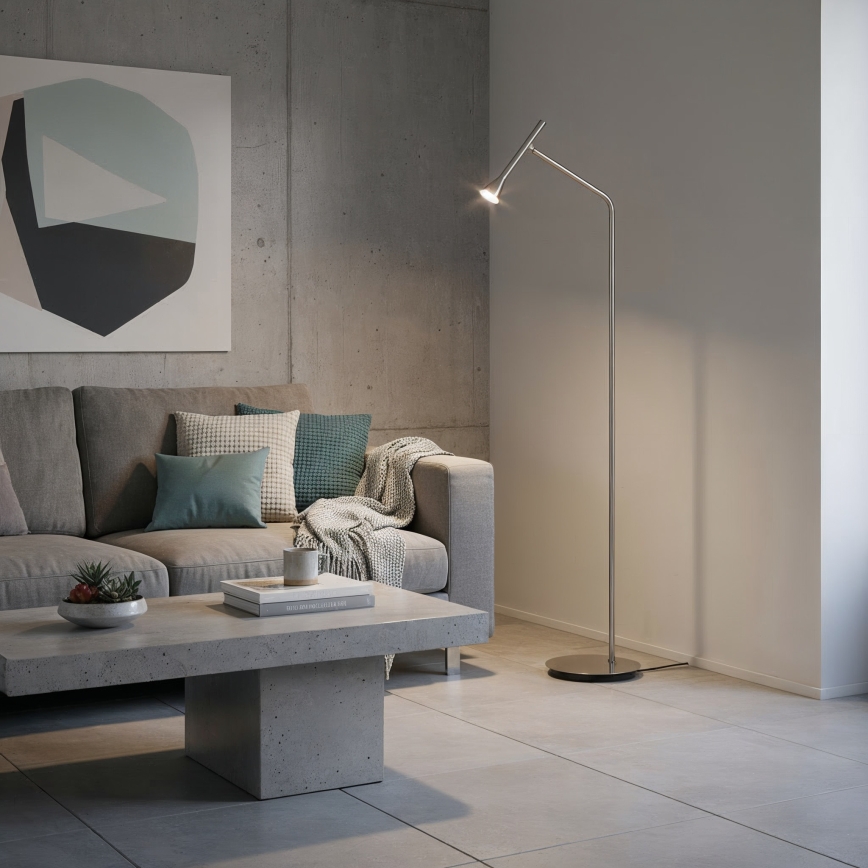 Ideal Lux - LED grīdas lampa DIESIS LED/4,5W/230V CRI 95 matēts hroms