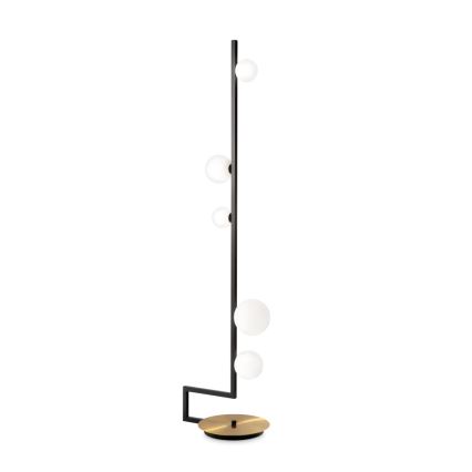 Ideal Lux - LED Grīdas stāvlampa BIRDS 5xG9/3W/230V melna/zelta