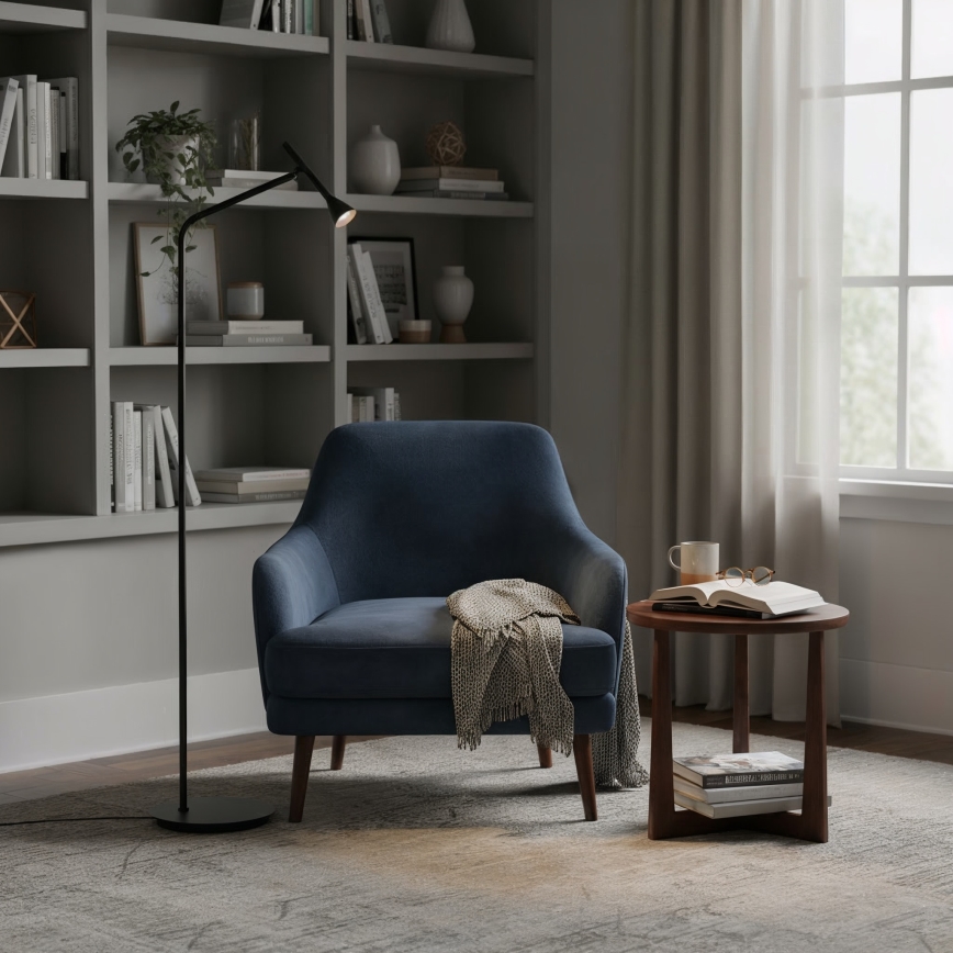 Ideal Lux - LED Grīdas stāvlampa DIESIS LED/4,5W/230V CRI 95 melna