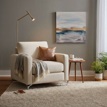 Ideal Lux - LED Grīdas stāvlampa DIESIS LED/4,5W/230V CRI 95 zelta