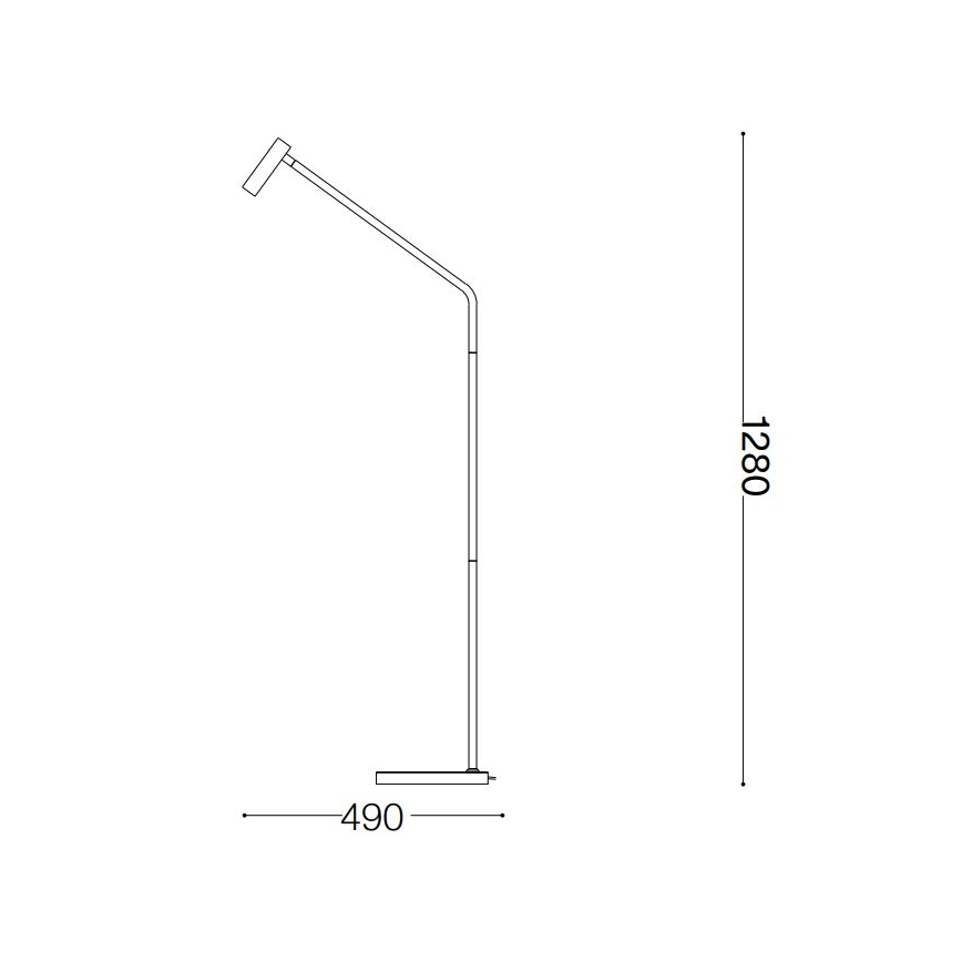 Ideal Lux - LED Grīdas stāvlampa EASY LED/3,5W/230V CRI 90 balta