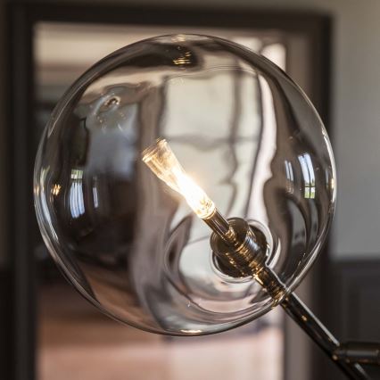 Ideal Lux - LED Grīdas stāvlampa EQUINOXE 4xG4/2W/230V spīdīgi hromēts/caurspīdīga
