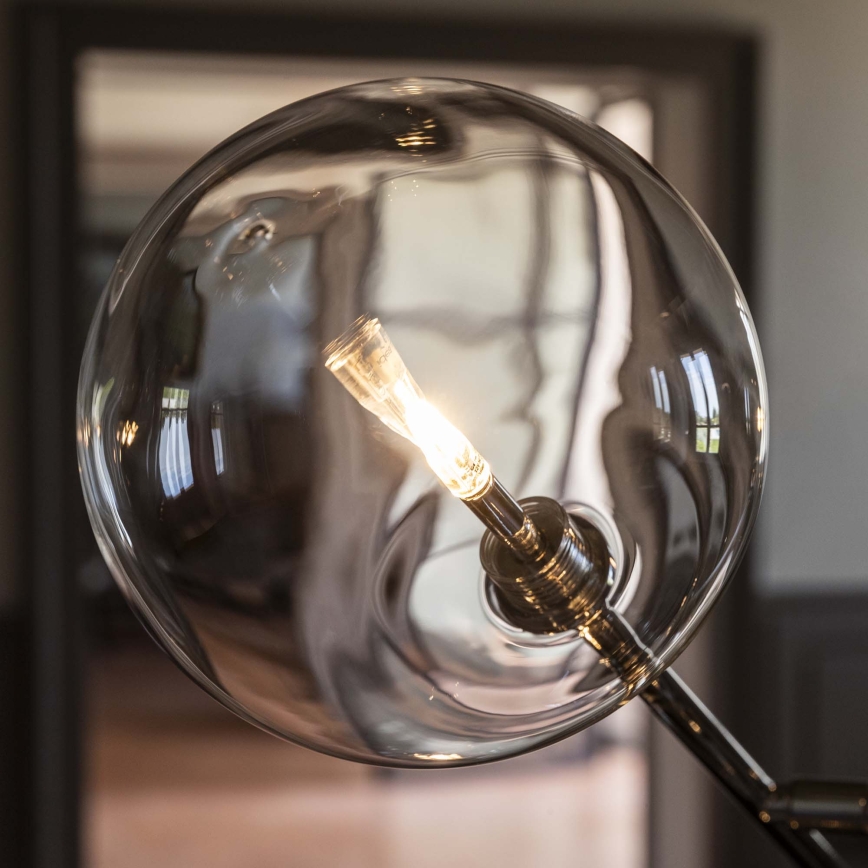 Ideal Lux - LED Grīdas stāvlampa EQUINOXE 4xG4/2W/230V spīdīgi hromēts/caurspīdīga