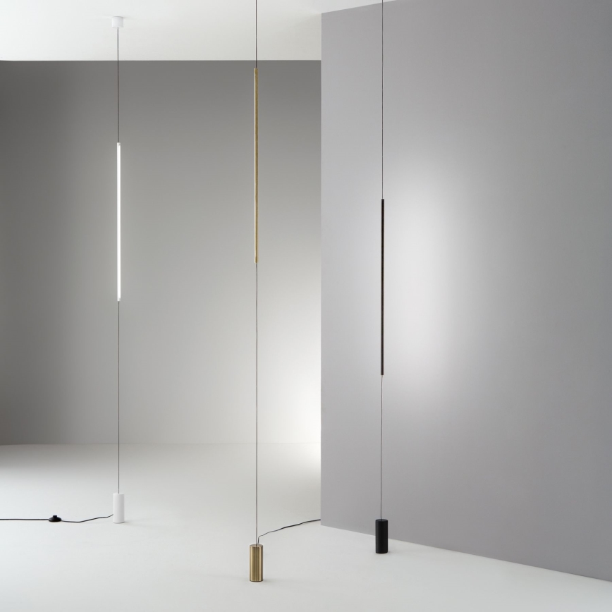 Ideal Lux - LED Grīdas stāvlampa FILO LED/14W/230V 2700K CRI 90 misiņš