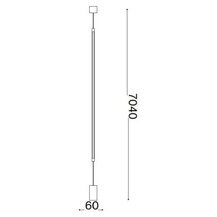 Ideal Lux - LED Grīdas stāvlampa FILO LED/14W/230V 2700K CRI 90 misiņš