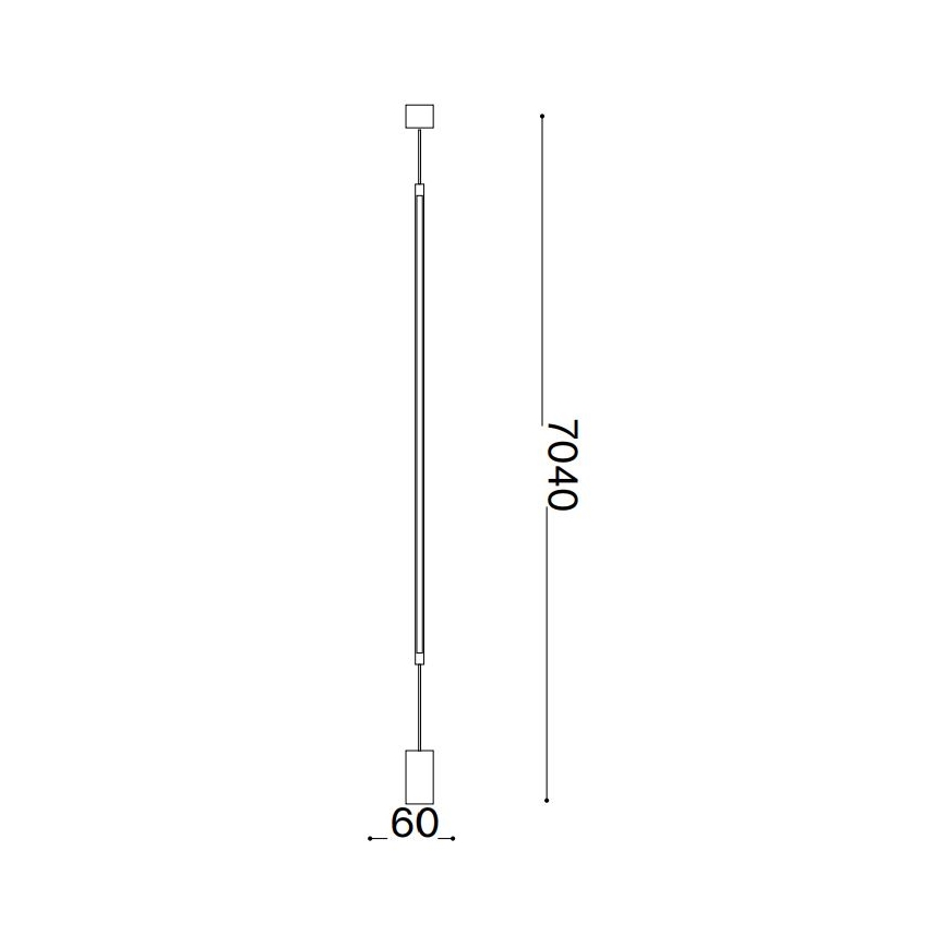 Ideal Lux - LED Grīdas stāvlampa FILO LED/14W/230V 2700K CRI 90 misiņš