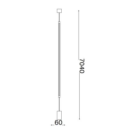 Ideal Lux - LED Grīdas stāvlampa FILO LED/14W/230V 3000K CRI 90 melna
